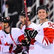GANGNEUNG, SOUTH KOREA - FEBRUARY 24: Canada's Christian Thomas #92 celebrates following a 6-4 win over Team Czech Republic during bronze medal round action at the PyeongChang 2018 Olympic Winter Games. (Photo by Matt Zambonin/HHOF-IIHF Images)

